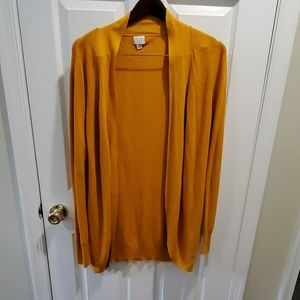 New without tags mustard yellow A New Day Cardigan